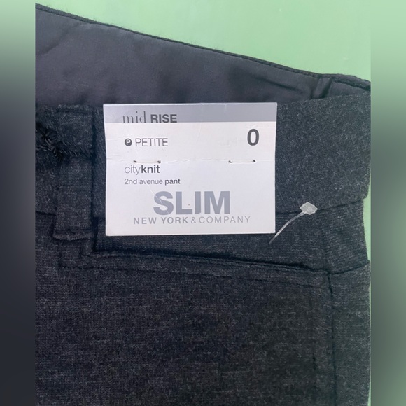 Slim Classic Dark Gray Women's pants size 0 petite NWT - Picture 6 of 14